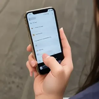 person holding phone
