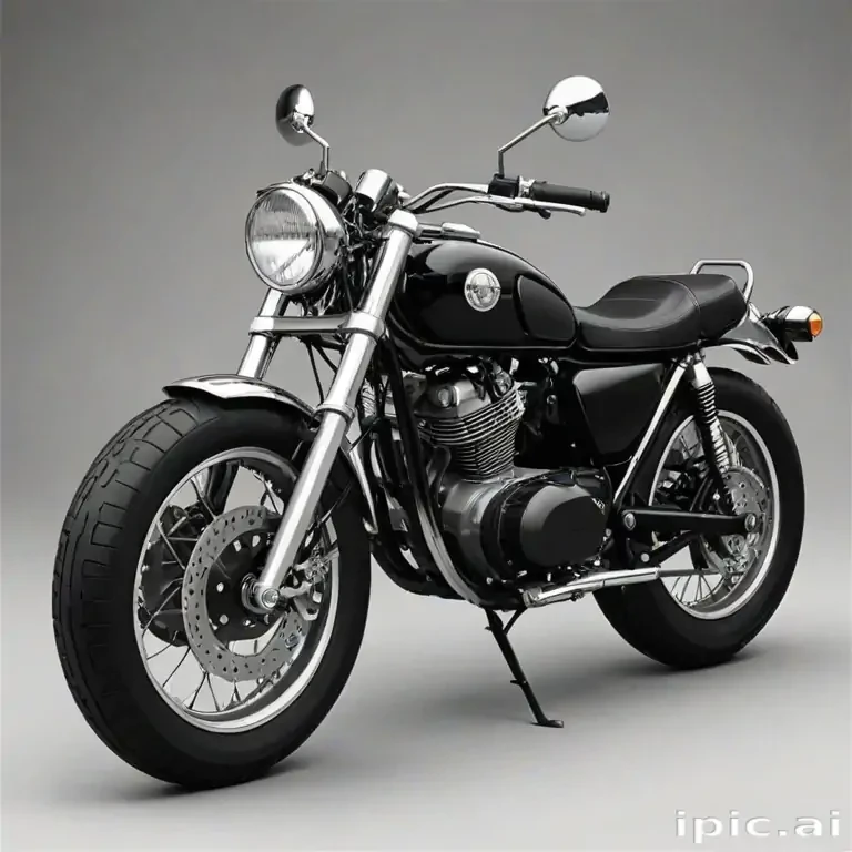 motorcycle clipart black and white