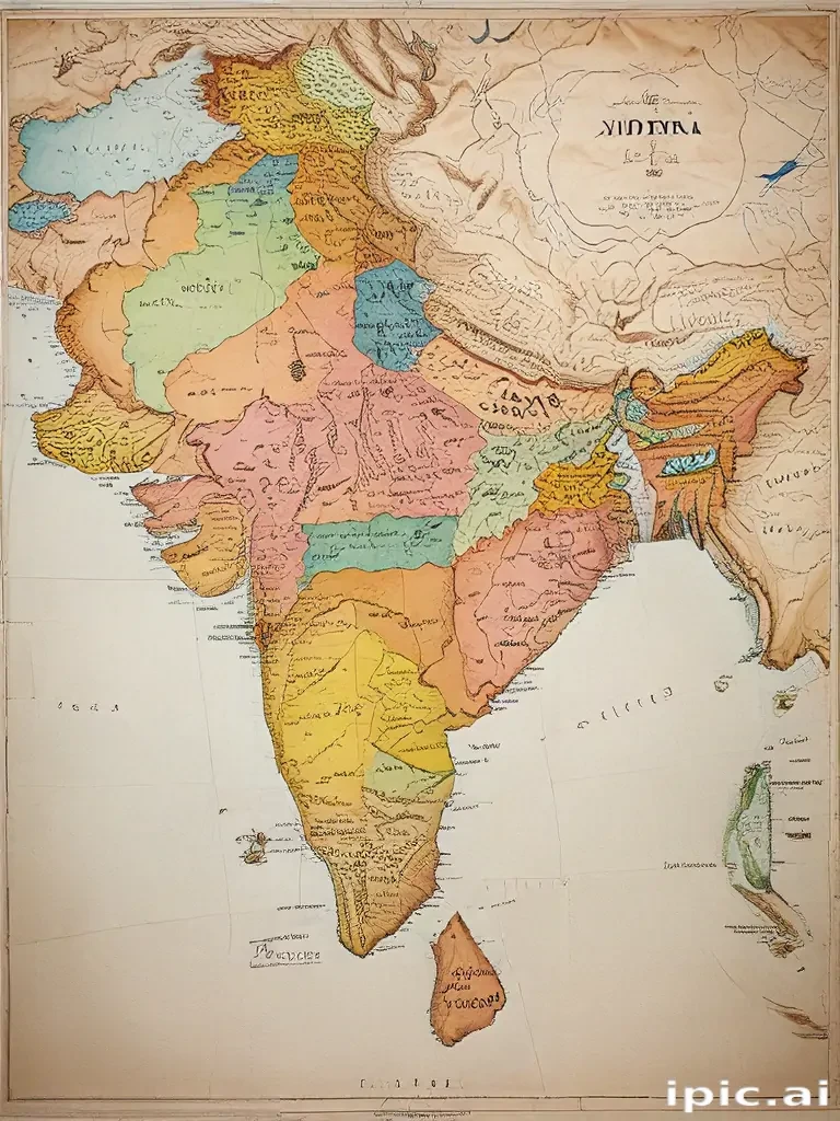 map of india