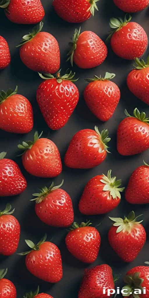 strawberry background aesthetic