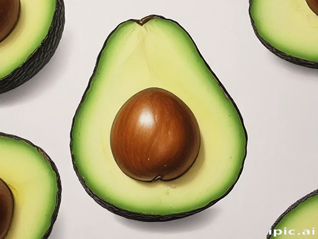 avocado drawing