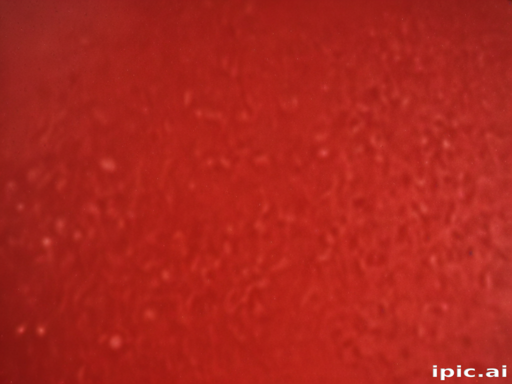Abstract Close-Up of a Vibrant Red Surface with Textured Patterns and ...