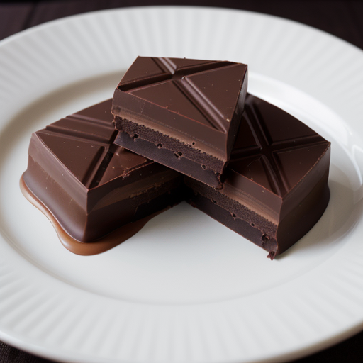 dark chocolate and salted caramel