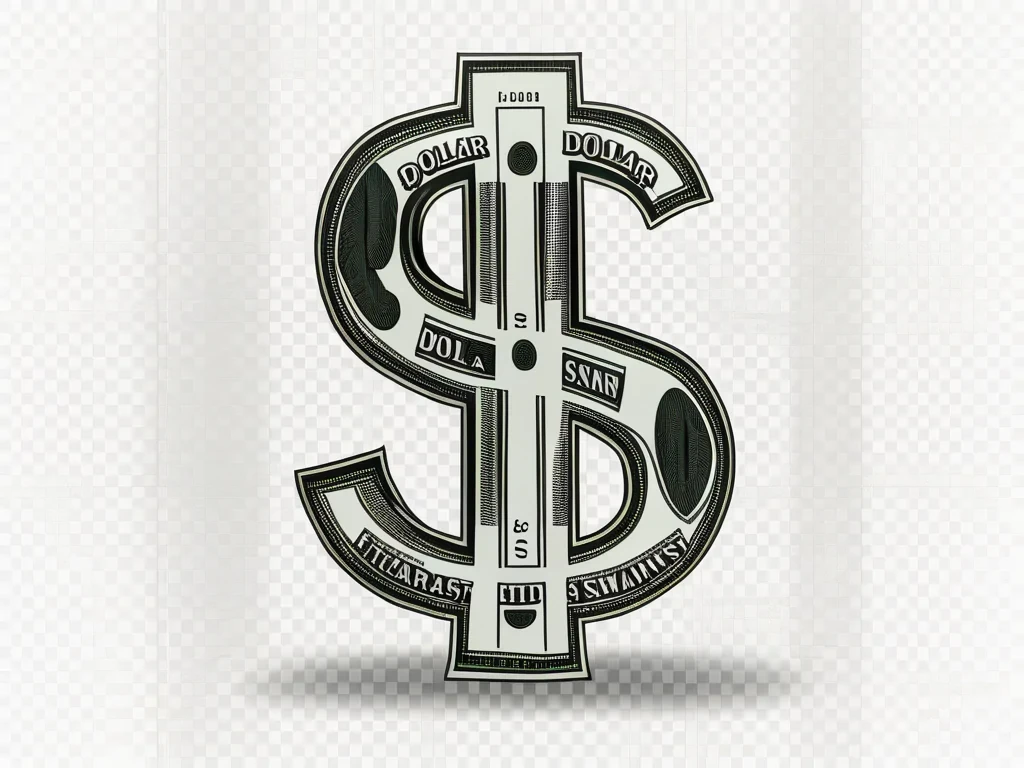 transparent dollar sign