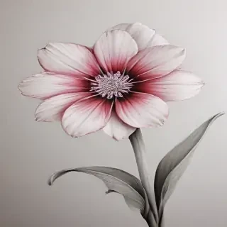 pencil drawings of flowers