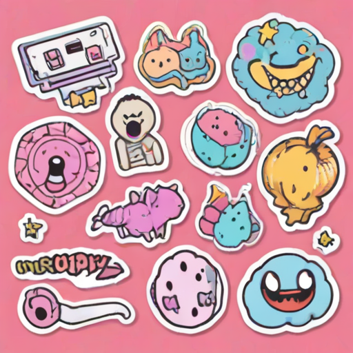 stickers png aesthetic