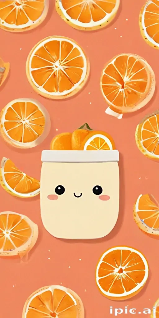 cute orange wallpaper