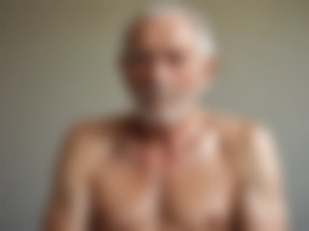 shirtless old men