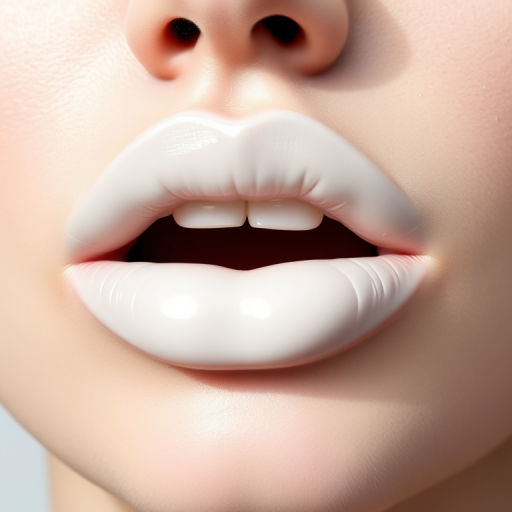 Opaque white liquid lipstick "Blank Canvas" with a satin finish, designed as a base for custom lip art and editorial looks, high-coverage and long-wearing formula