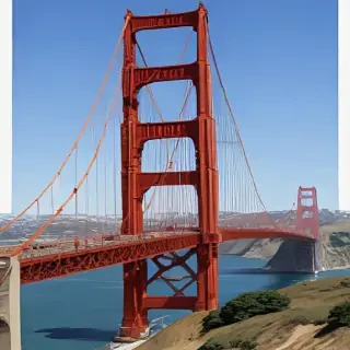 clipart golden gate bridge