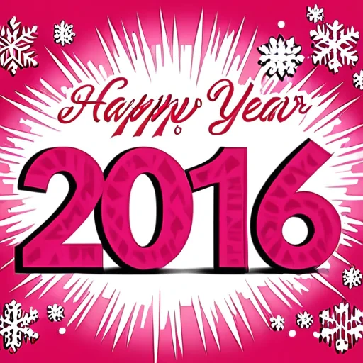 pink happy new year