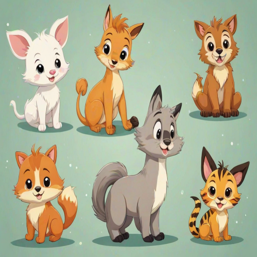 pictures of cute cartoon animals
