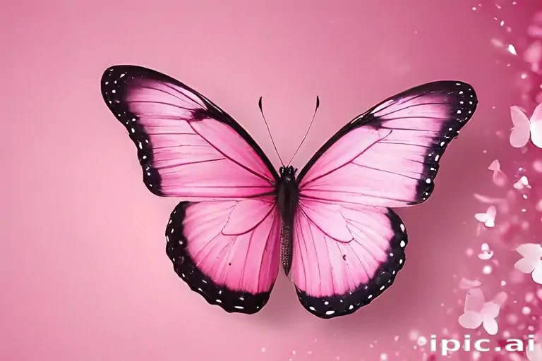cute pink butterfly wallpaper
