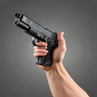 holding gun png