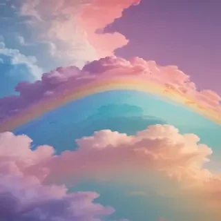 pastel rainbow aesthetic wallpaper