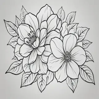flower outline png