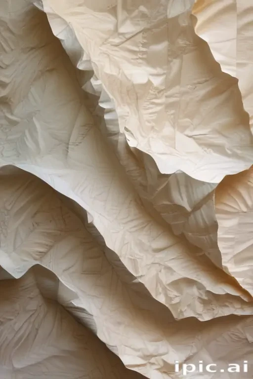 wrinkled paper overlay
