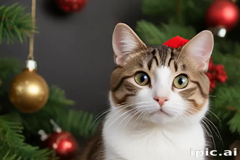 christmas cat background
