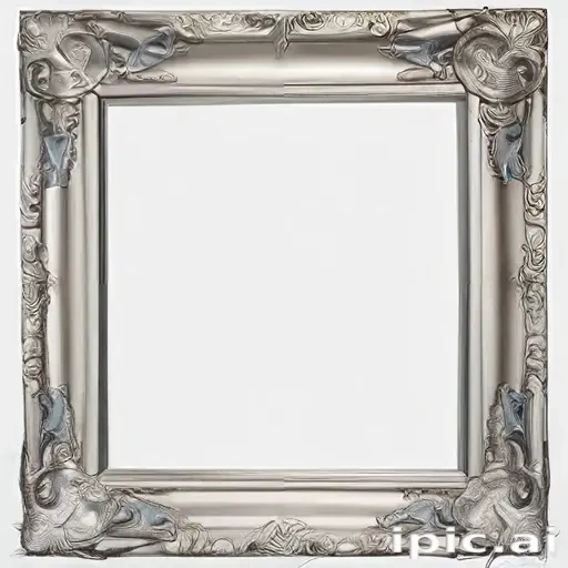 silver picture frame png