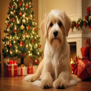 christmas dog backgrounds