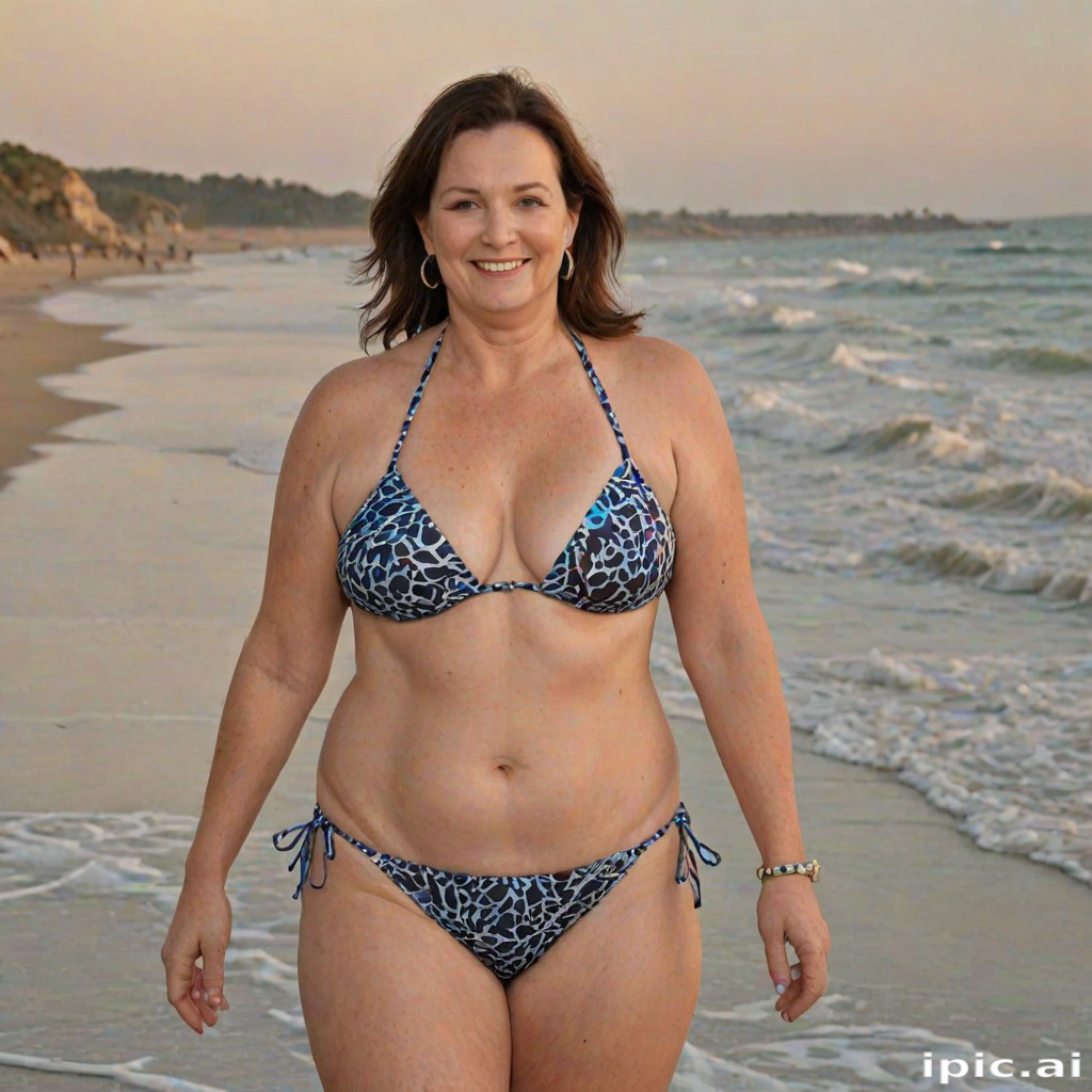 mature chubby bikini