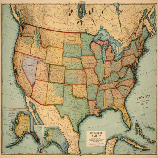 map united states