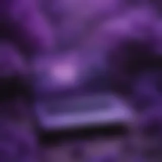 purple aesthetic wallpaper laptop