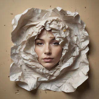 crumpled paper overlay
