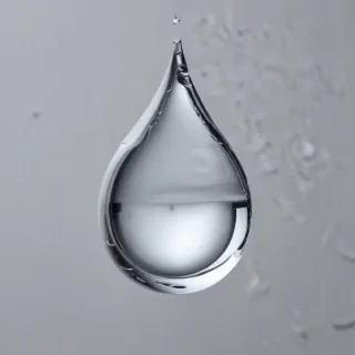 transparent water drop