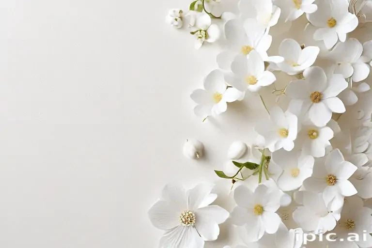 flower background white