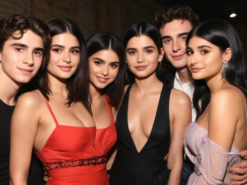 selena gomez timothee chalamet kylie jenner