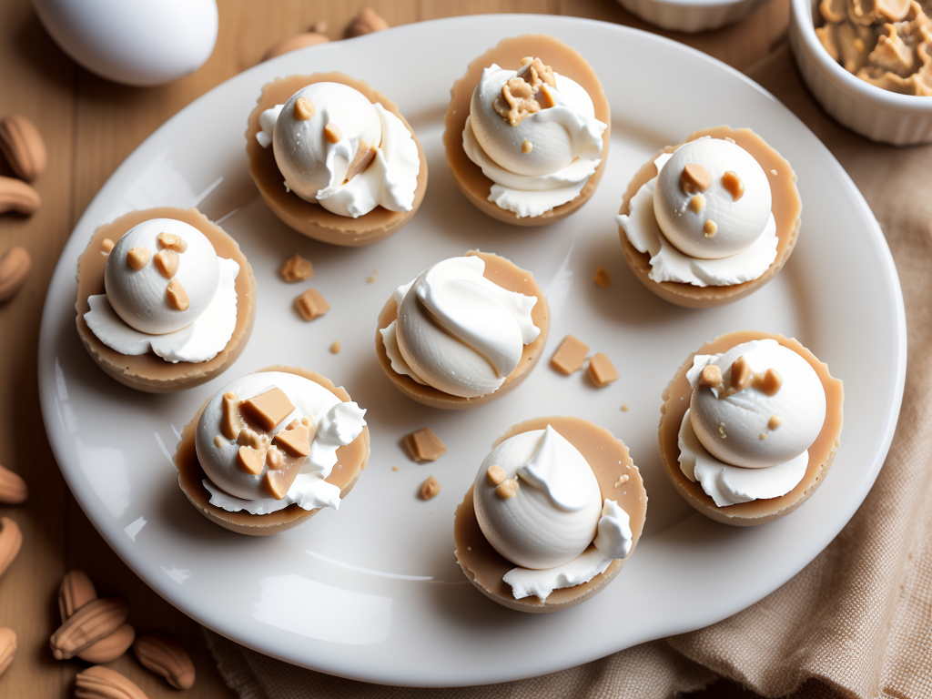 peanut butter eggs with cream cheese
