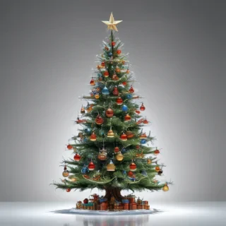 transparent christmas tree