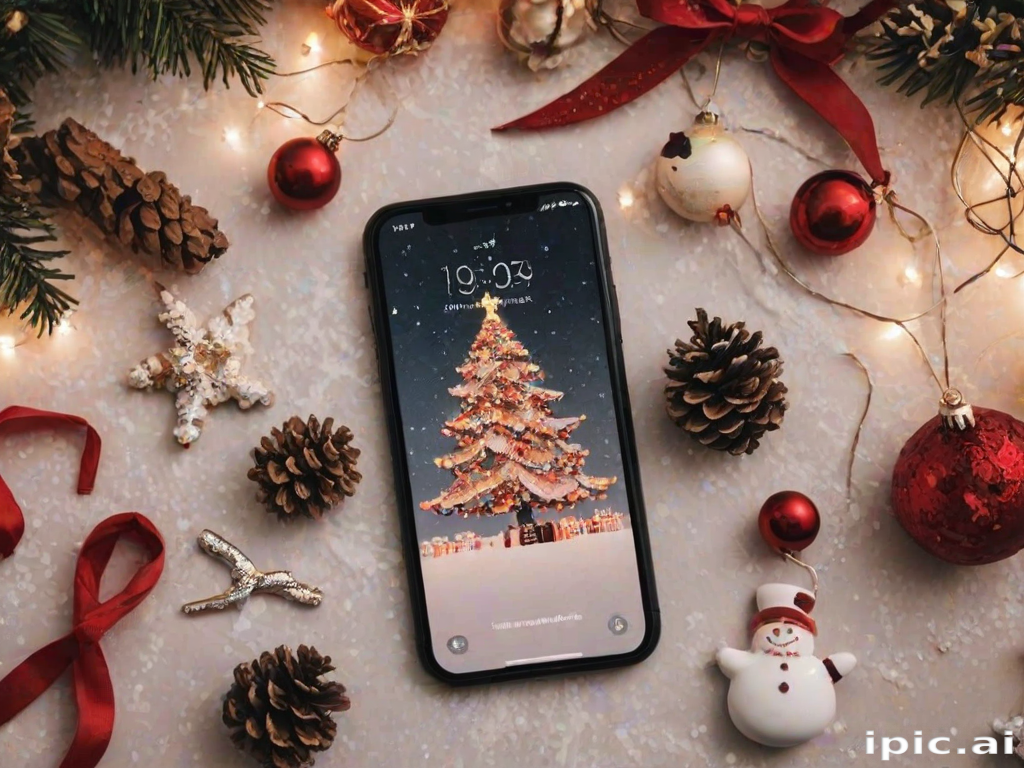 iphone christmas aesthetic wallpaper