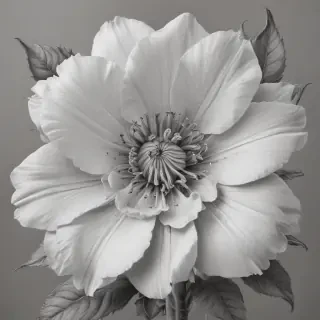flower pencil drawing