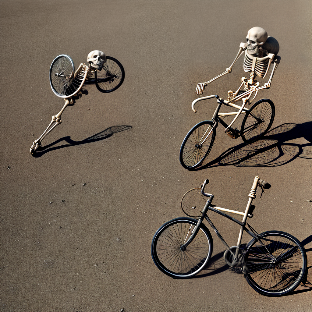 Skeleton Rides Mtb the skeleton rides a bicycle