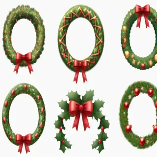 christmas wreath clip art