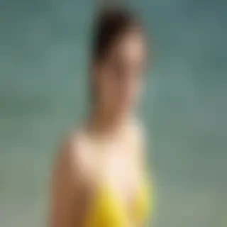 emma watson yellow bikini