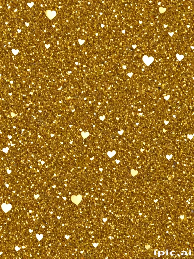 gold heart wallpaper