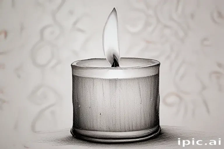 candle drawing