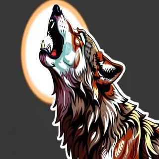 wolf howl png