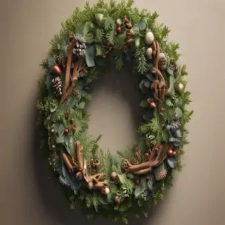 wreath drawing