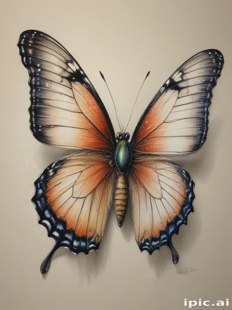 buterfly sketch