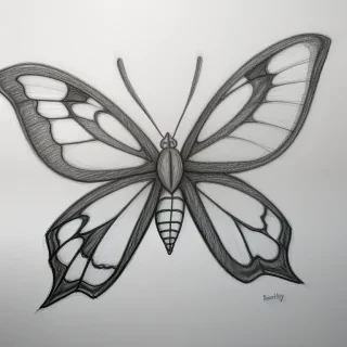 buttergly drawing