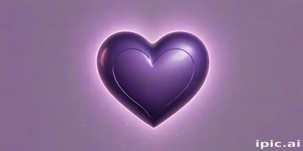 aesthetic purple heart