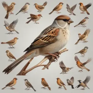 sparrow clipart