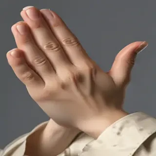 praying hands transparent