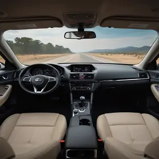 inside car background