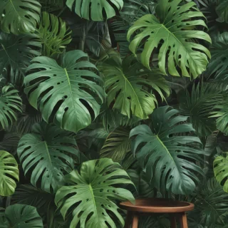 aesthetic monstera wallpaper