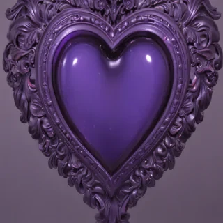 aesthetic purple heart